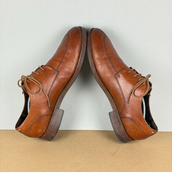 Cole Haan Henry Grand OS Split Toe Leather Oxfords Mens 9 Brown Lace Up - Picture 6 of 10